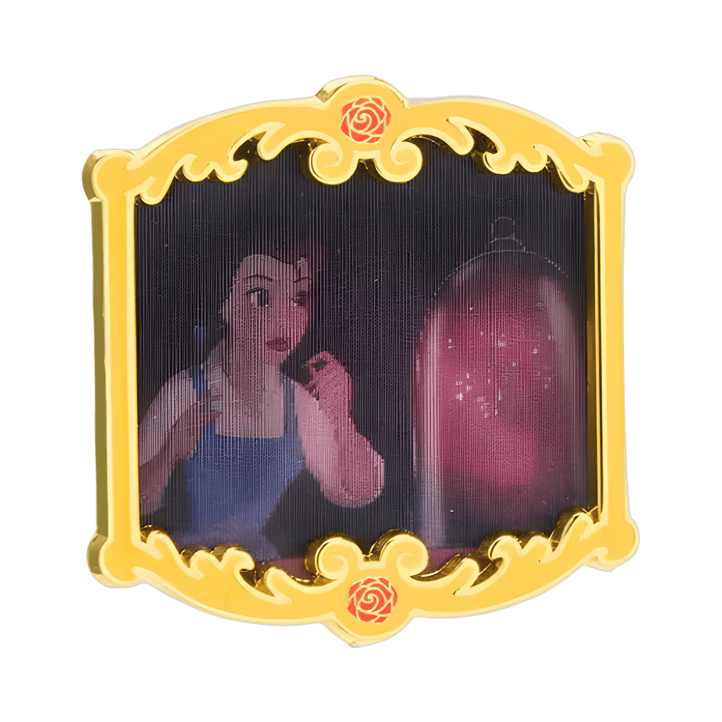 Belle Discovering the Enchanted Rose Disney pin