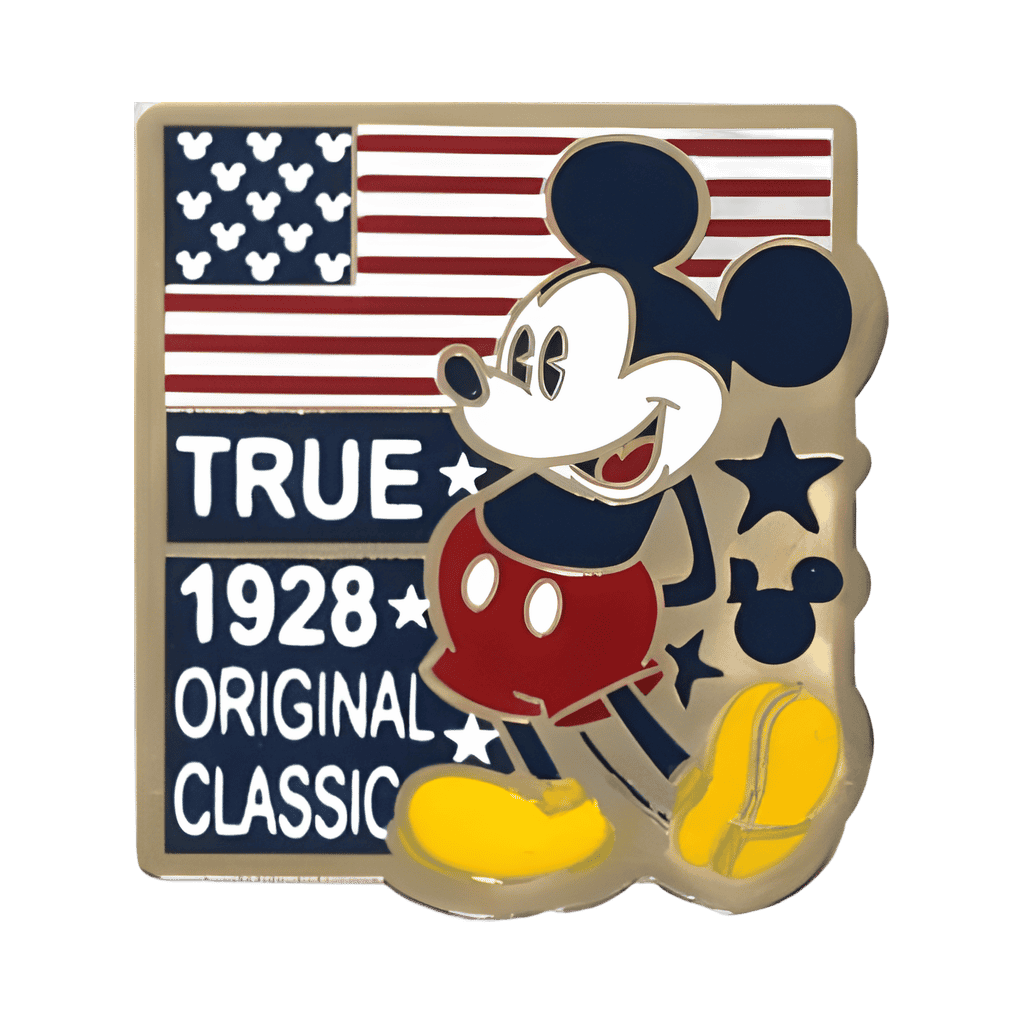 Mickey Mouse - Icon American Flag - True 1928 Original Classic Disney pin