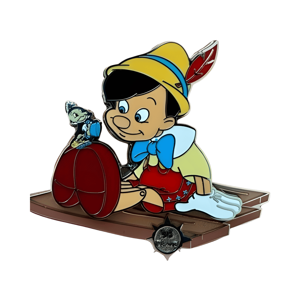 Pinocchio and Jiminy Cricket Disney pin