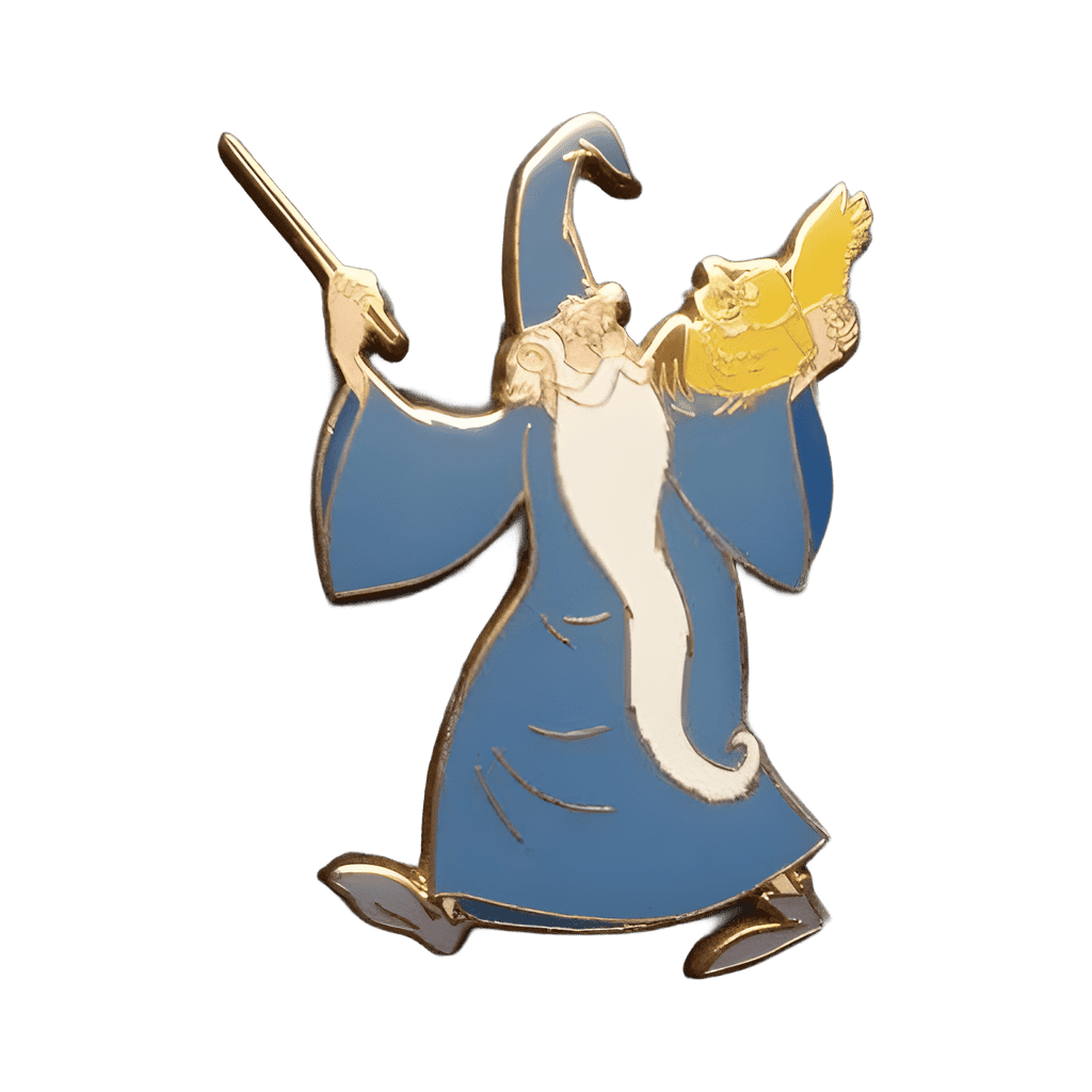 Merlin and Archimedes Disney pin