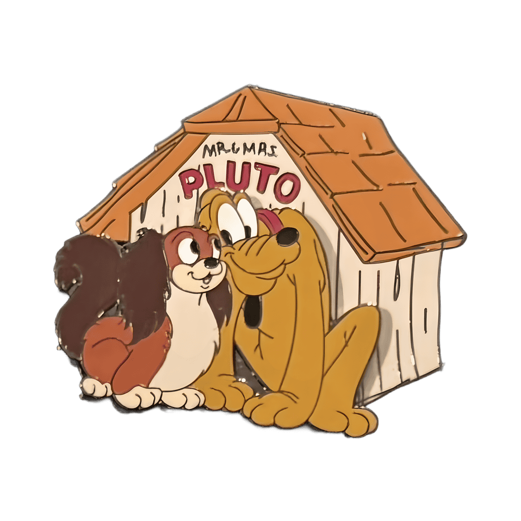Mr. & Mrs. Pluto - Pluto & Fifi in front of doghouse Disney pin
