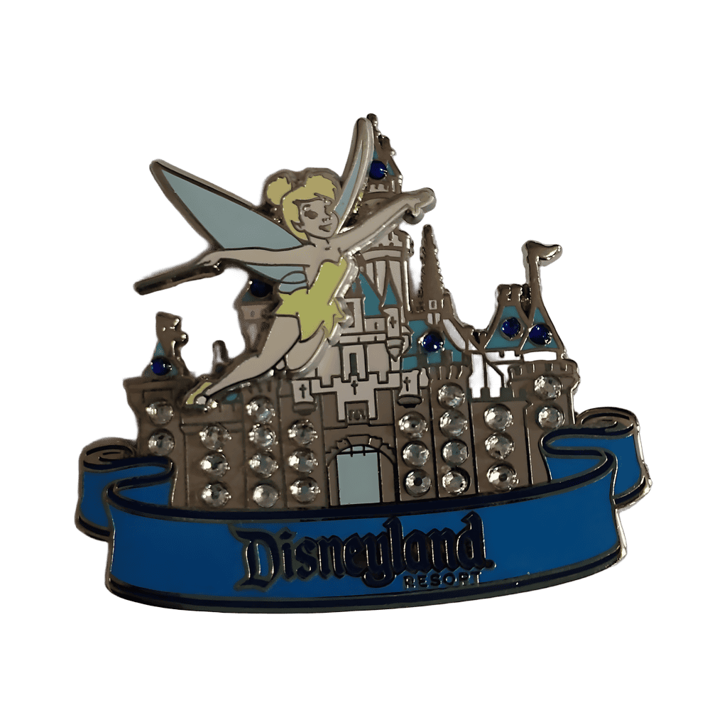 Tinker Bell and Jeweled Sleeping Beauty Castle Disney pin