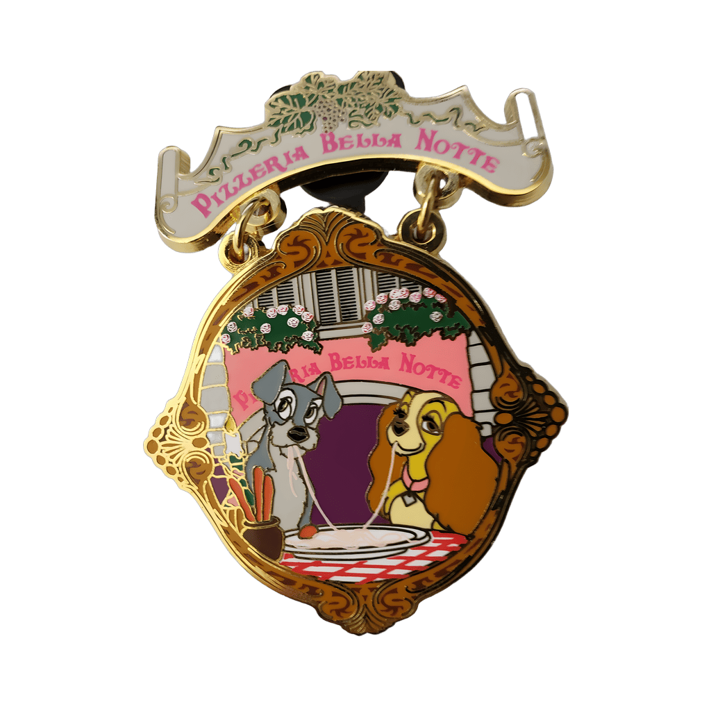 Lady and the Tramp Pizzeria Bella Notte Disney pin