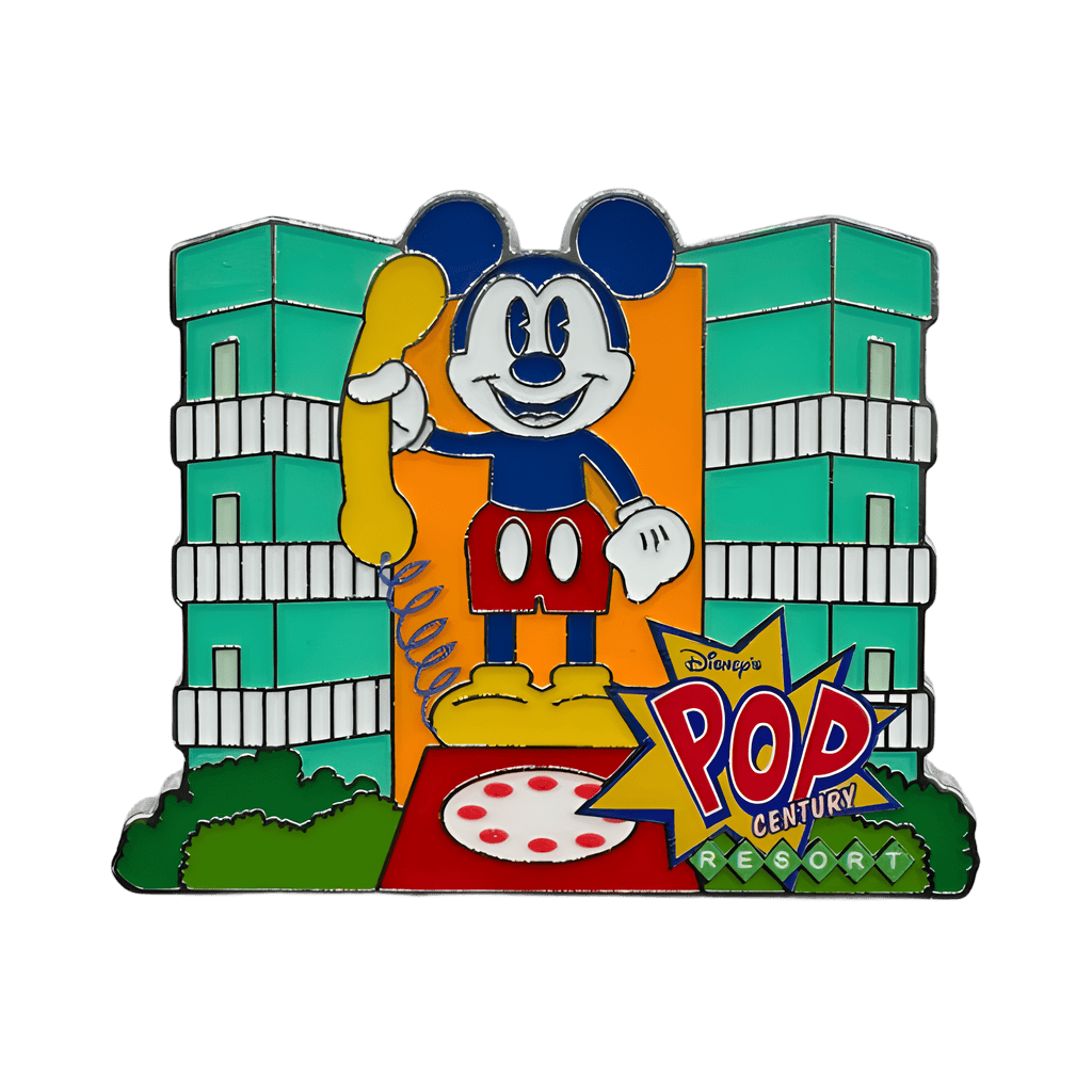 Mickey with rotary phone statue Disney pin