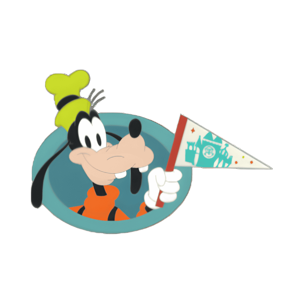 Vintage Pennants with Character Mystery Collection — Goofy Disney pin