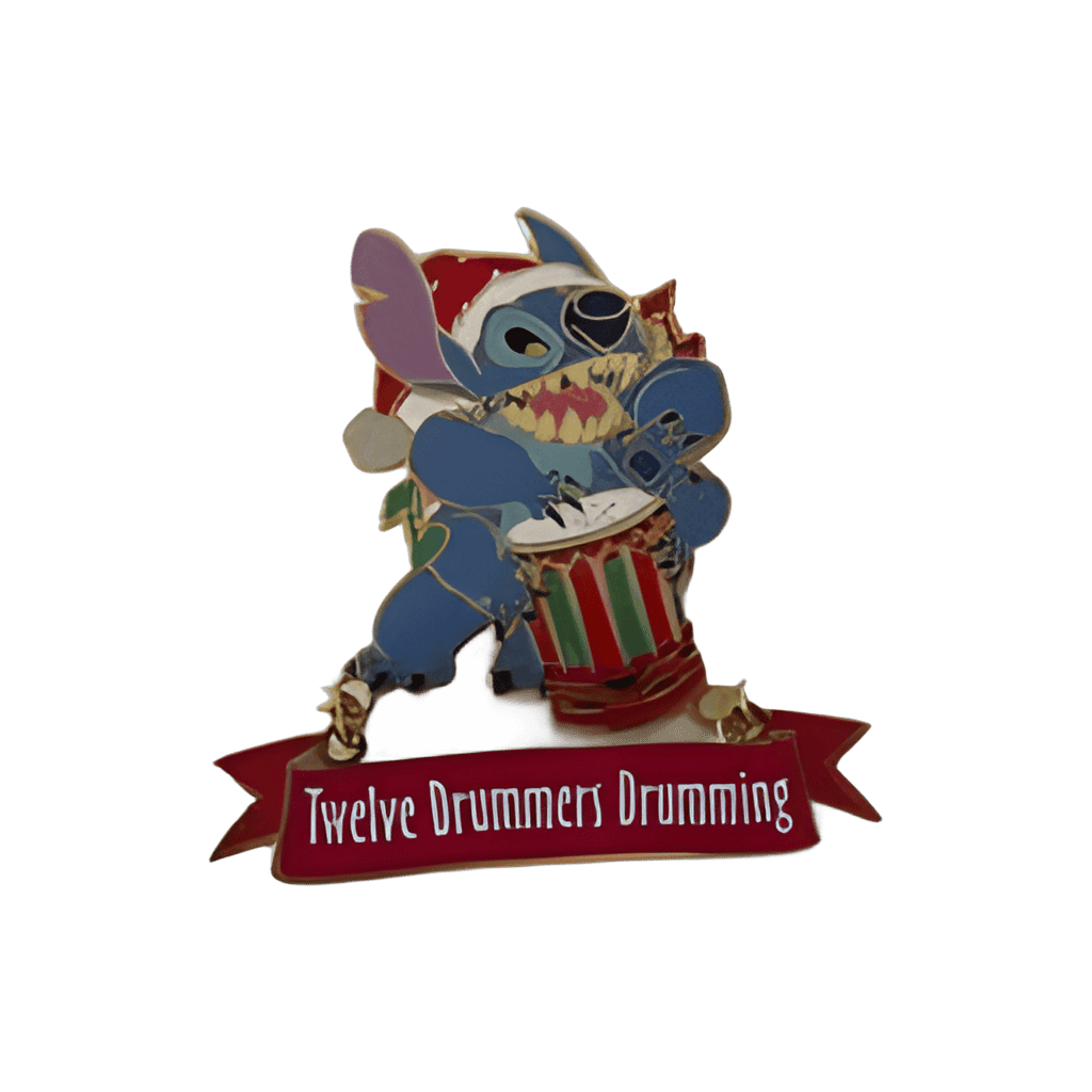 Twelve Drummers Drumming - Stitch Disney pin
