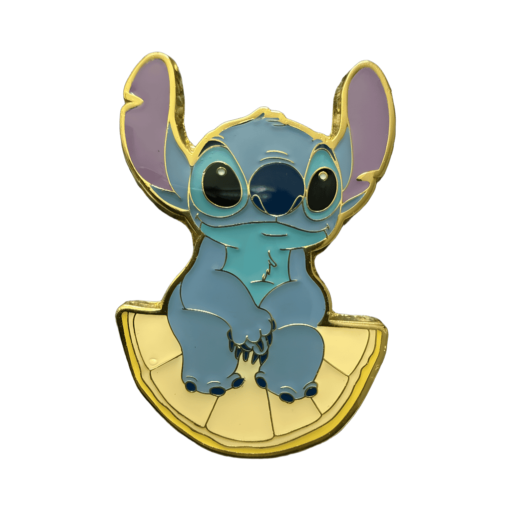 Stitch Sitting on Lemon Disney pin
