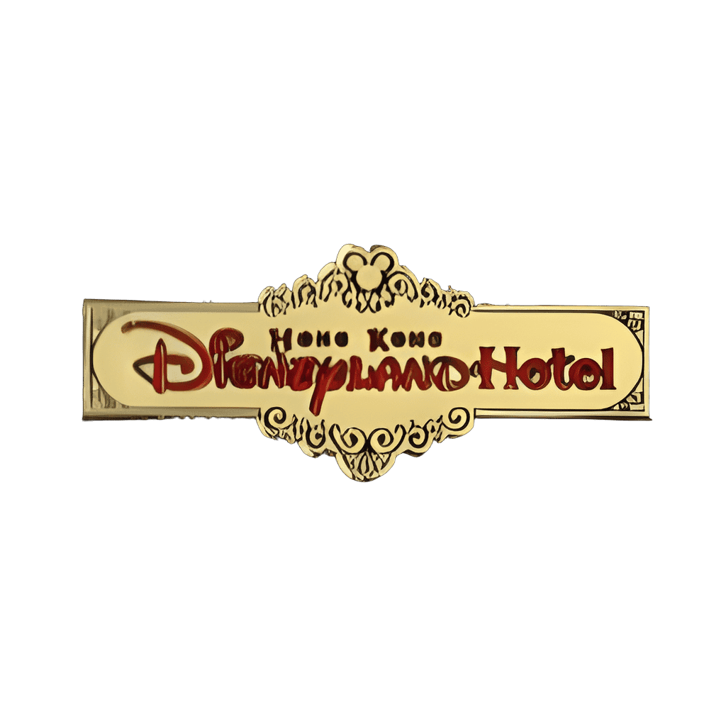 Hong Kong Disneyland Hotel Logo Disney pin