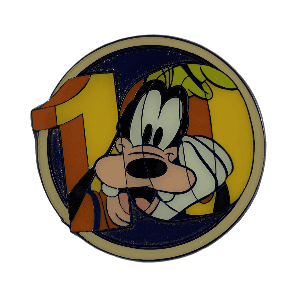 Character Circles Mystery Collection — Goofy (Trade Exclusive Blue Background) Disney pin