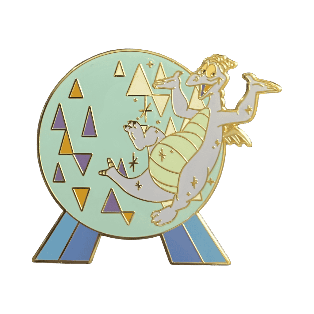 Epcot and Figment Disney pin