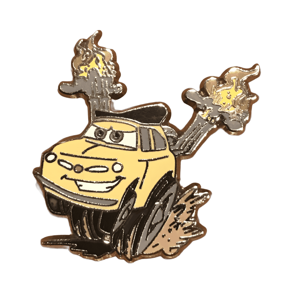 Luigi Burning Rubber Disney pin
