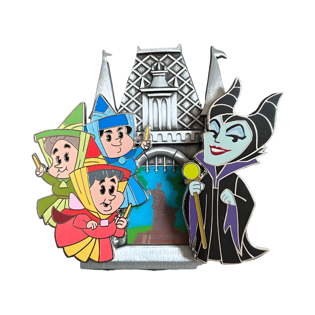 Maleficent and Fairy Godmothers Disney pin