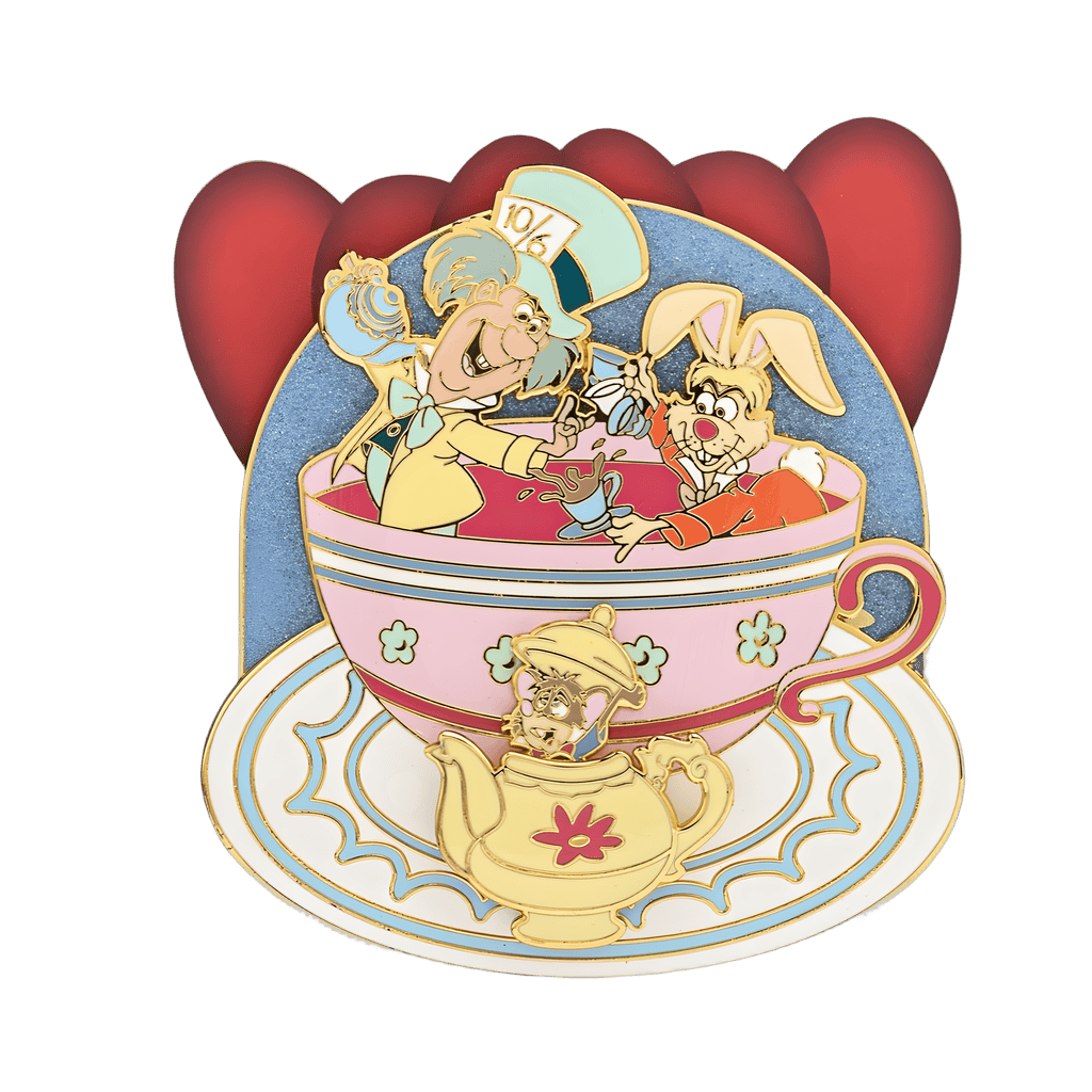 Alice in Wonderland - Mad Hatter and March Hare in Teacup Disney pin