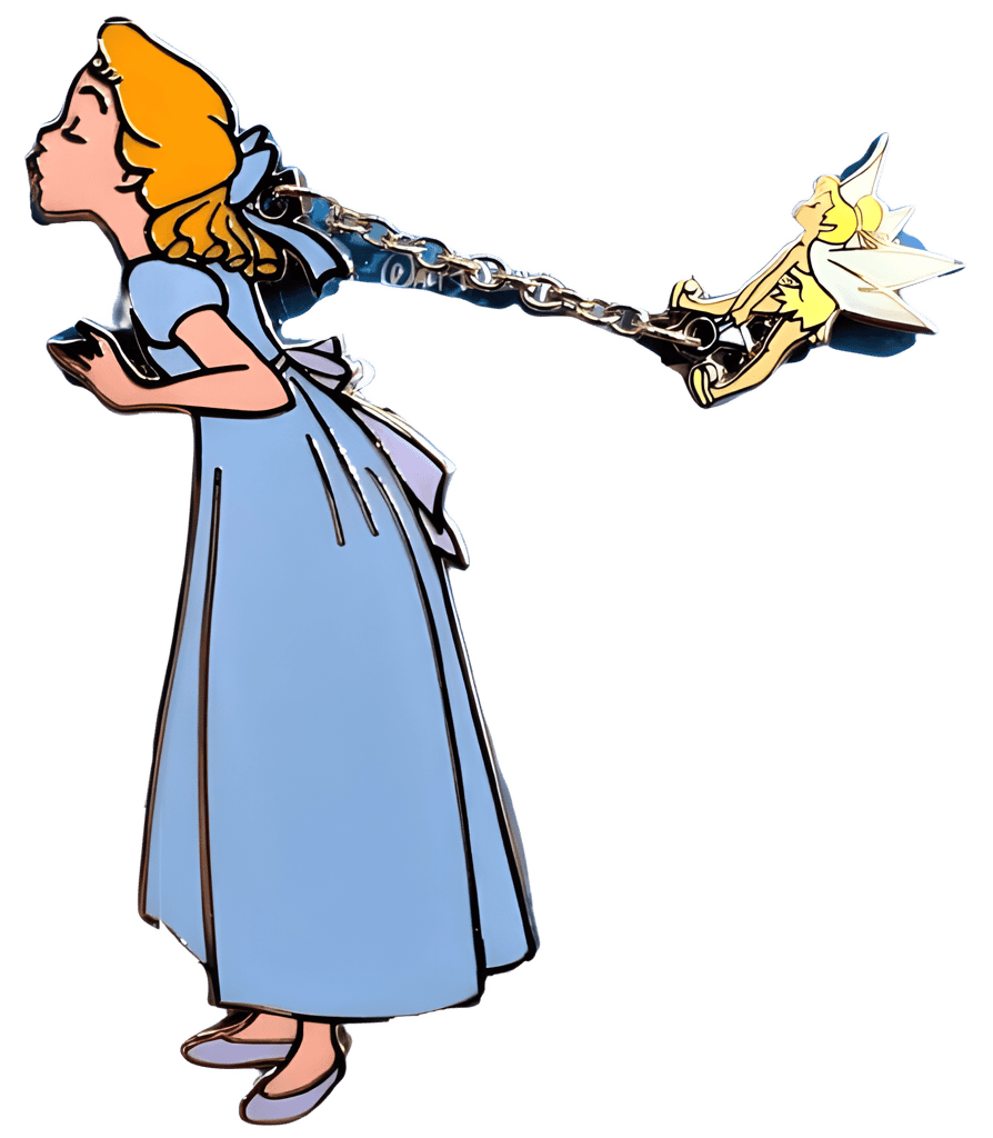 Wendy Darling and Tinker Bell Disney pin