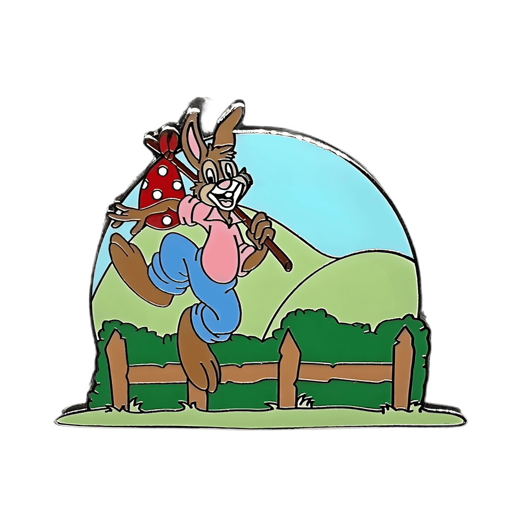 Brer Rabbit Hopping Across a Field Disney pin