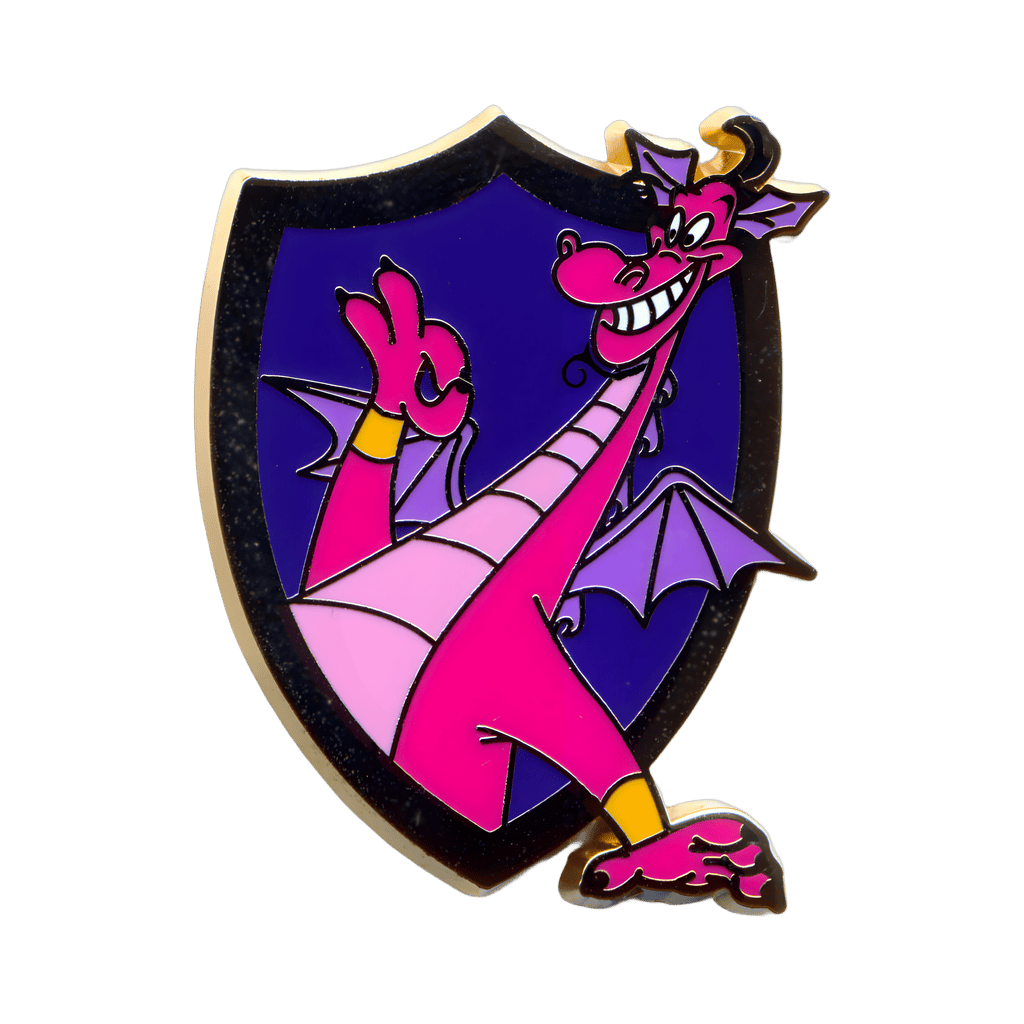Genie as a Pink Dragon Disney pin