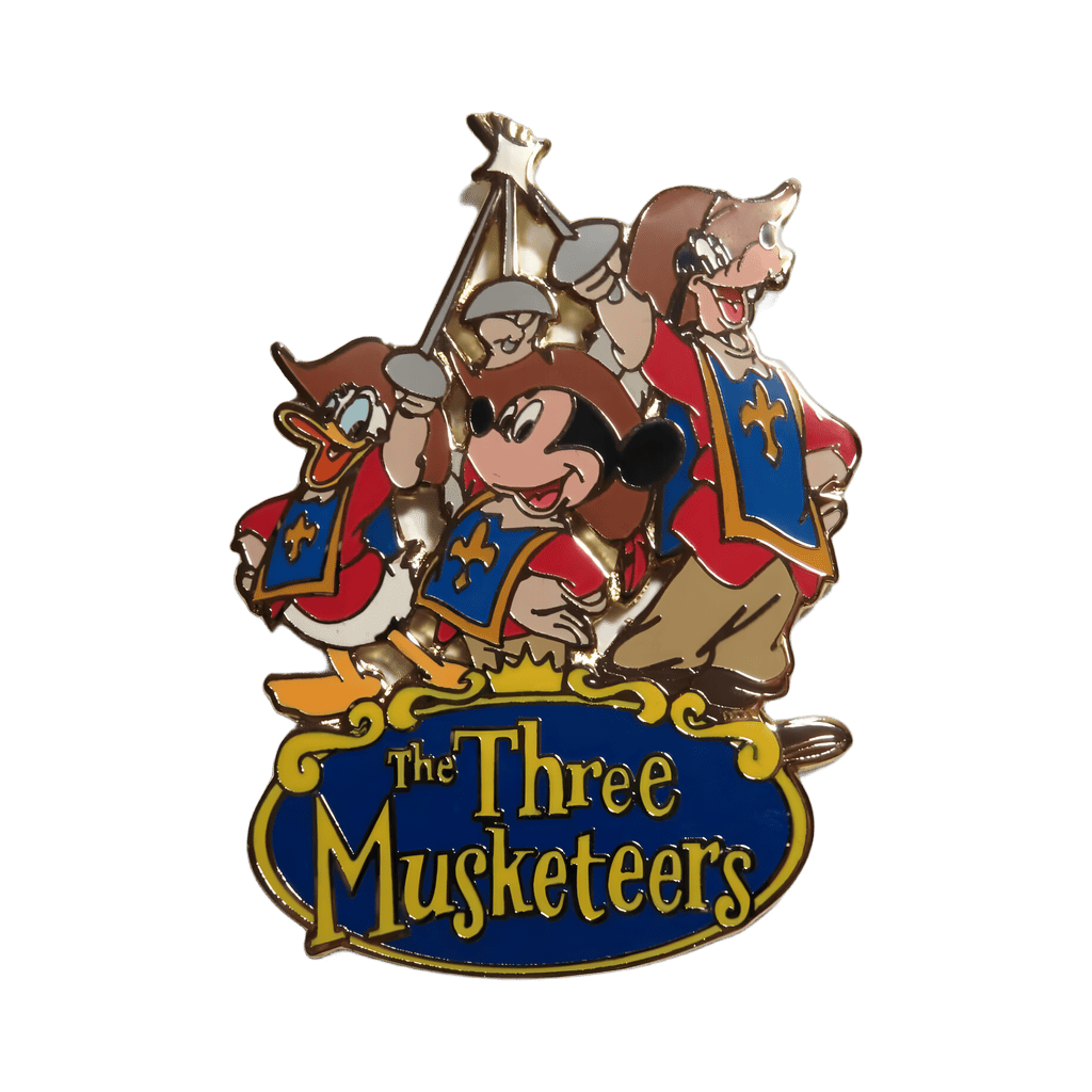 Mickey, Donald an Goofy Croosing Swords Logo Disney pin