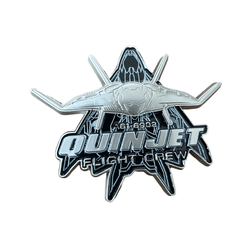 Quinjet Disney pin