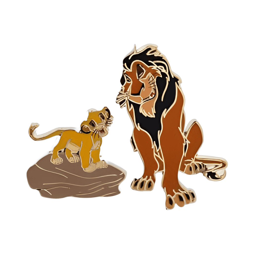 Scar & Simba 2-Pin Set Disney pin