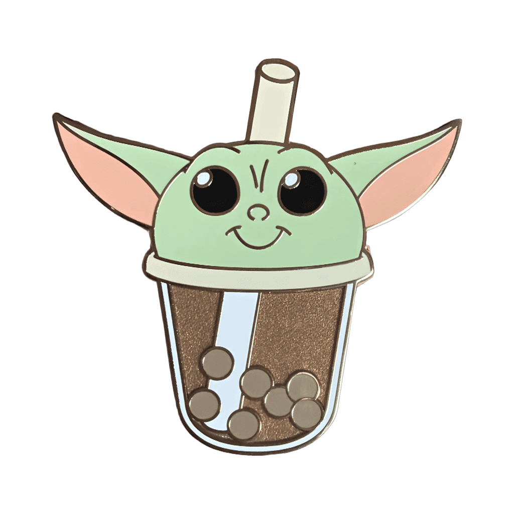 Grogu Boba Tea Disney pin