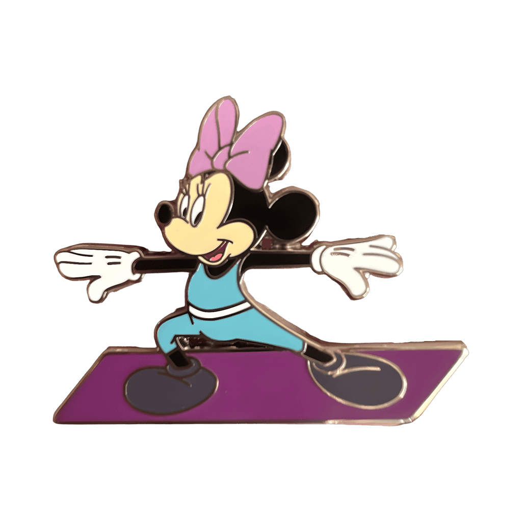 Minnie Mouse doing yoga Disney pin
