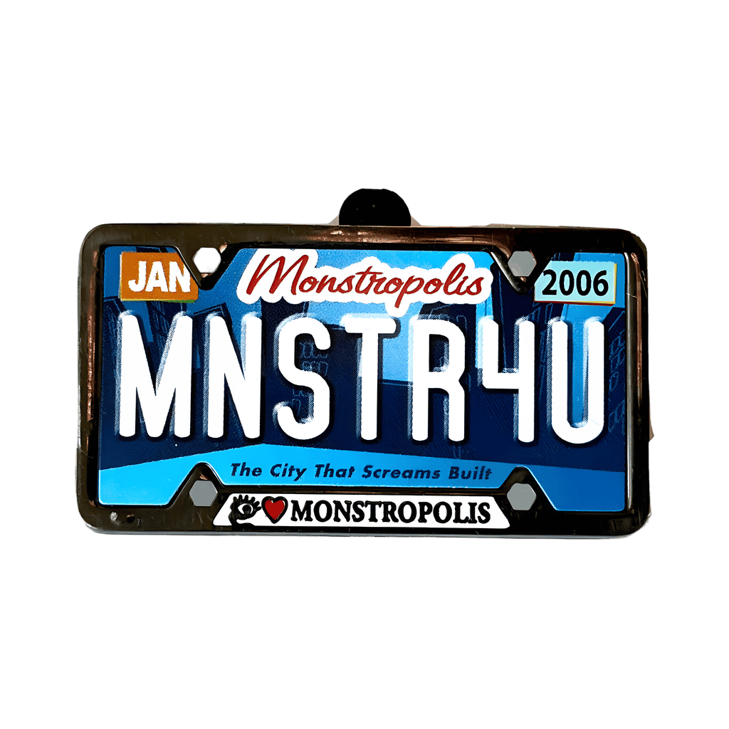 Monster's Inc. - Monstropolis License Plate MNSTR4U Disney pin