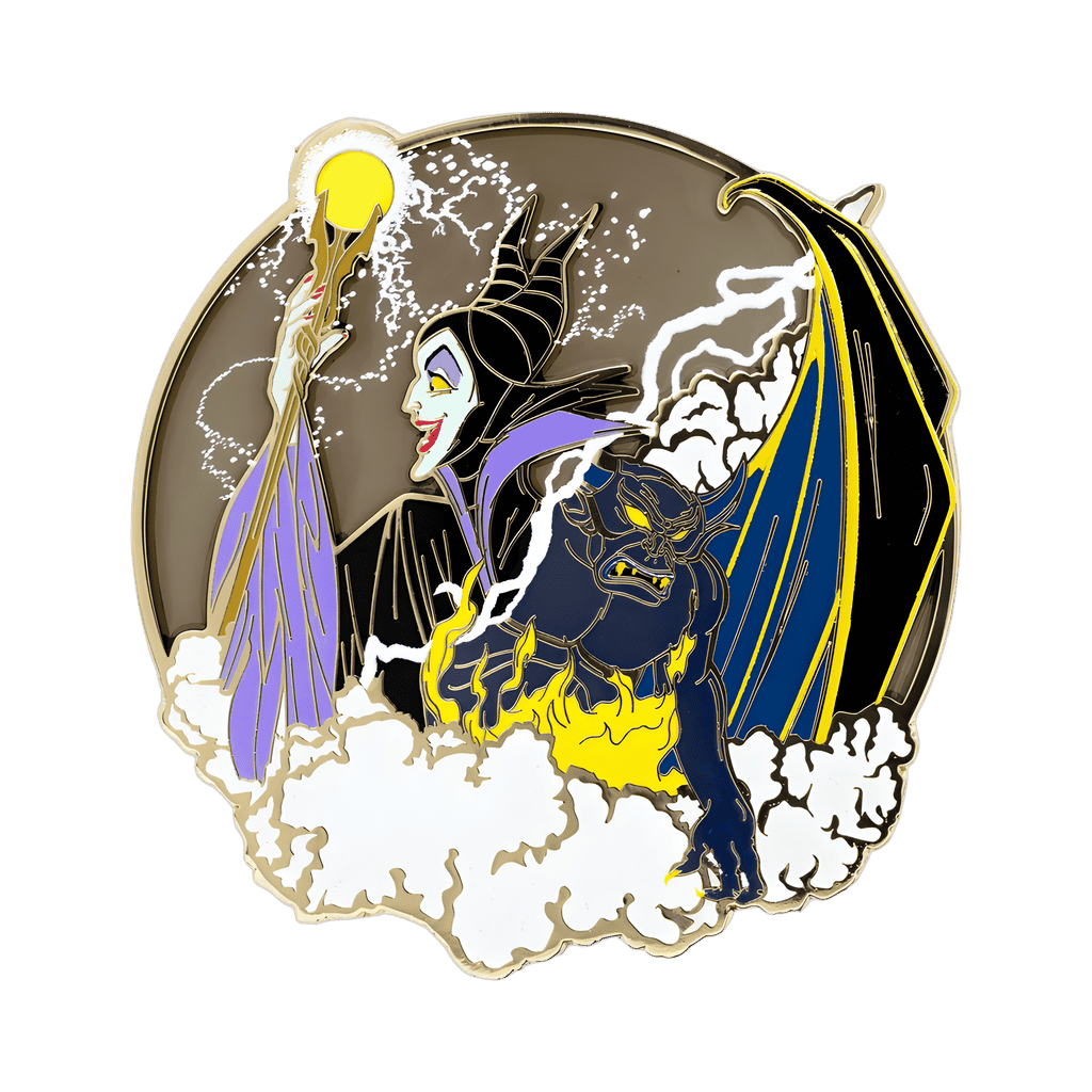 Maleficent Chernabog Stained Glass Disney pin