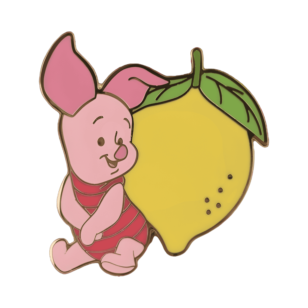Piglet with Lemon Disney pin