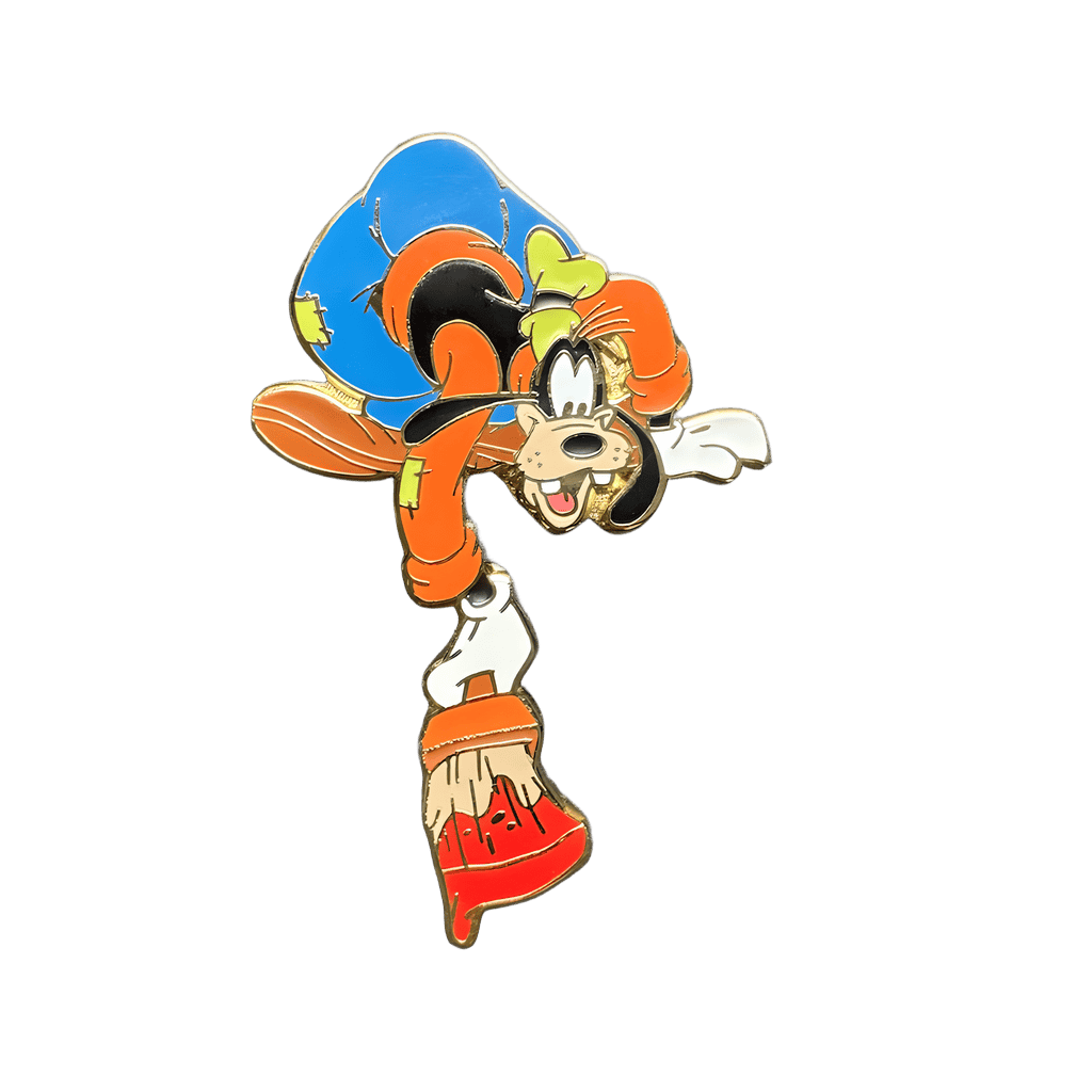 Goofy with paint brush Disney pin