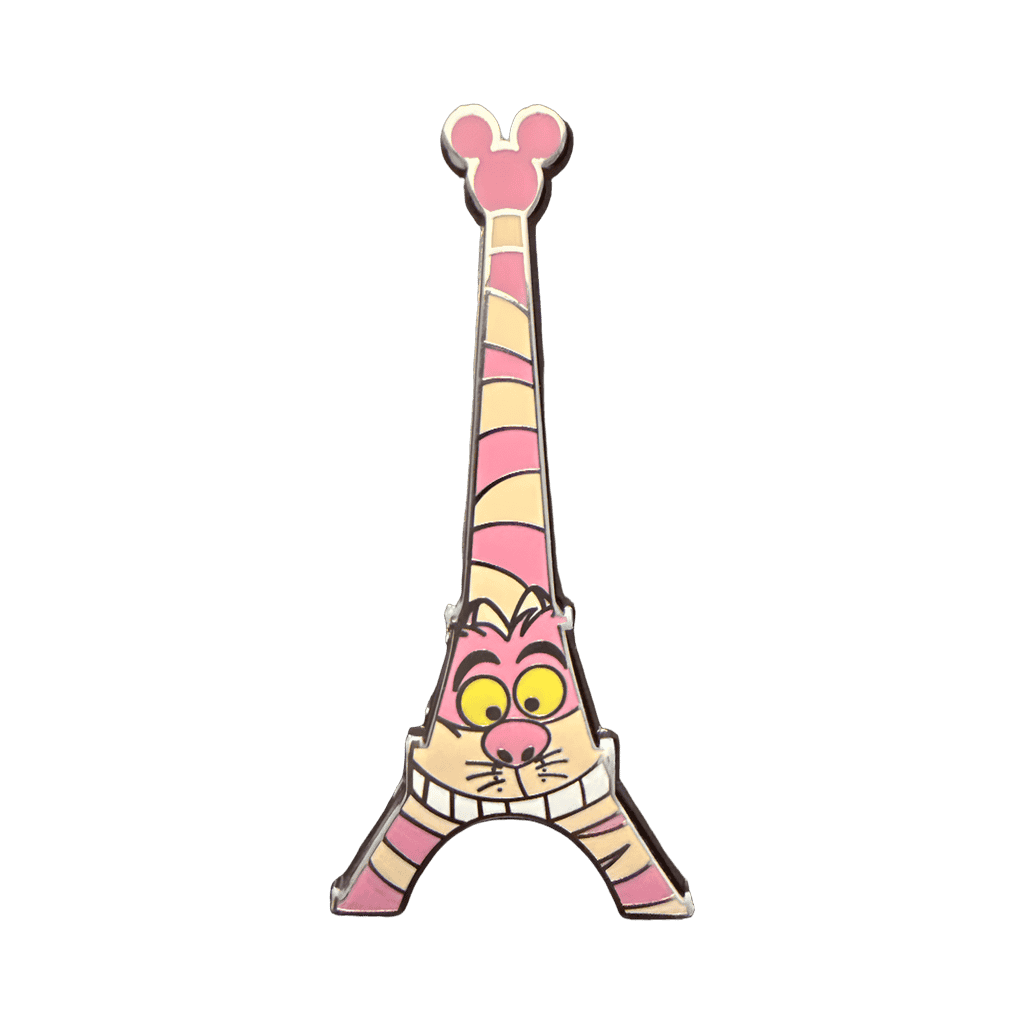 Cheshire Eiffel Tower Disney pin