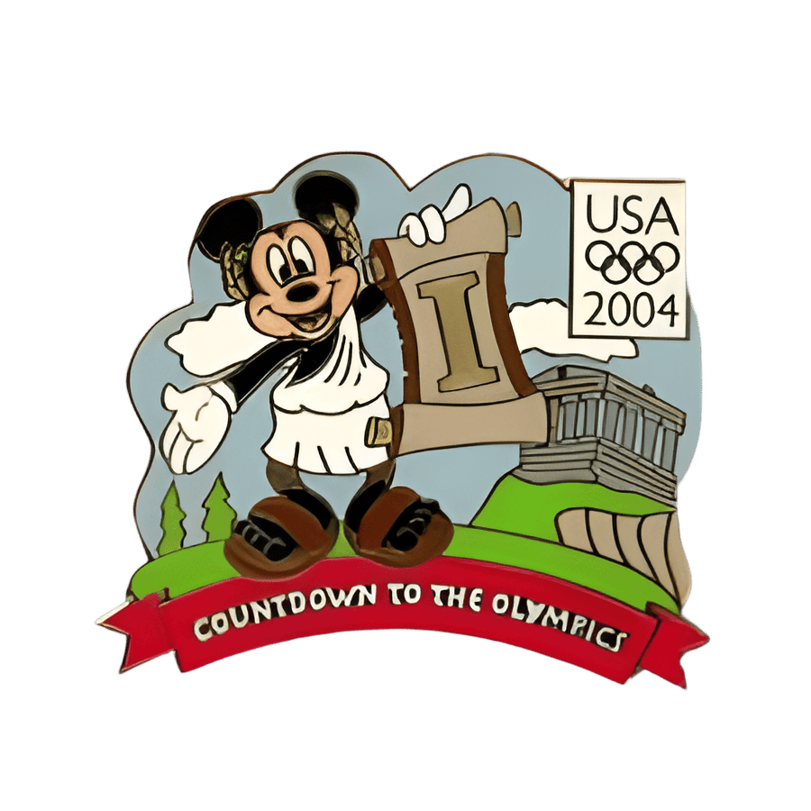 Countdown to the Olympic Games 1 Day- Mickey Mouse Disney pin