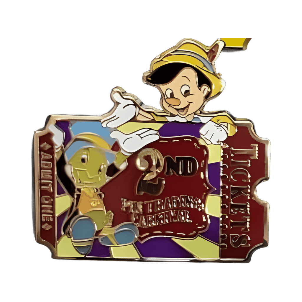 Jiminy Cricket and Pinocchio Disney pin