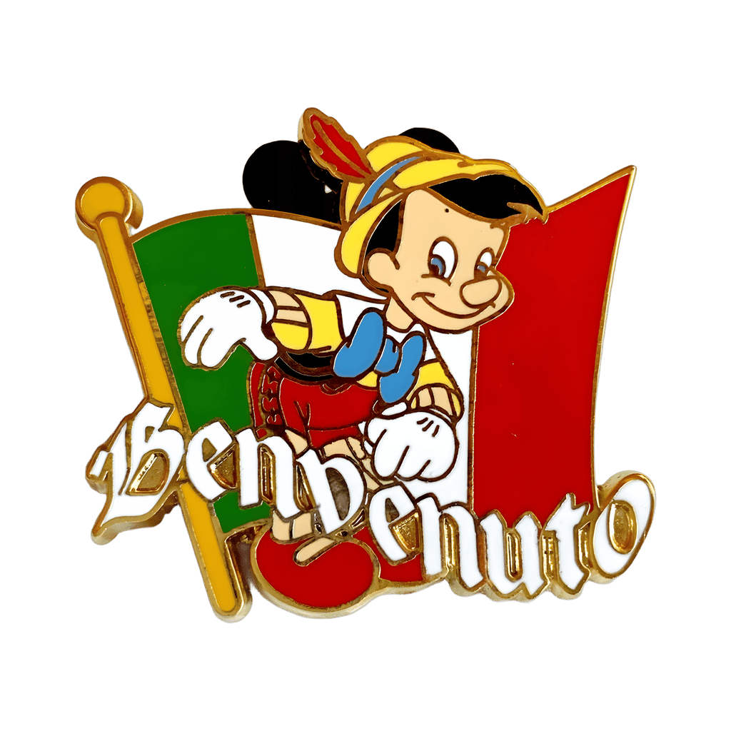 ABD - Viva Italia - Pinocchio Benvenuto Disney pin