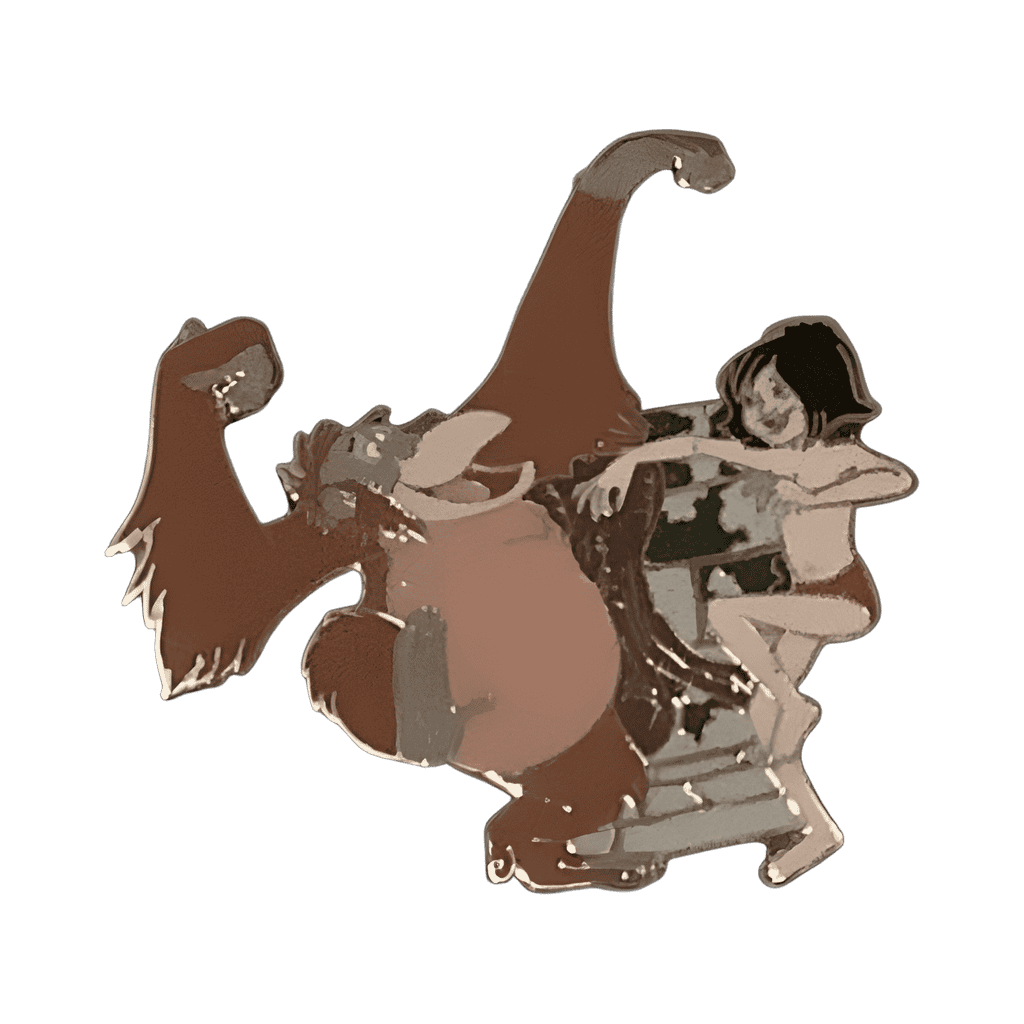 King Louie and Mowgli Disney pin