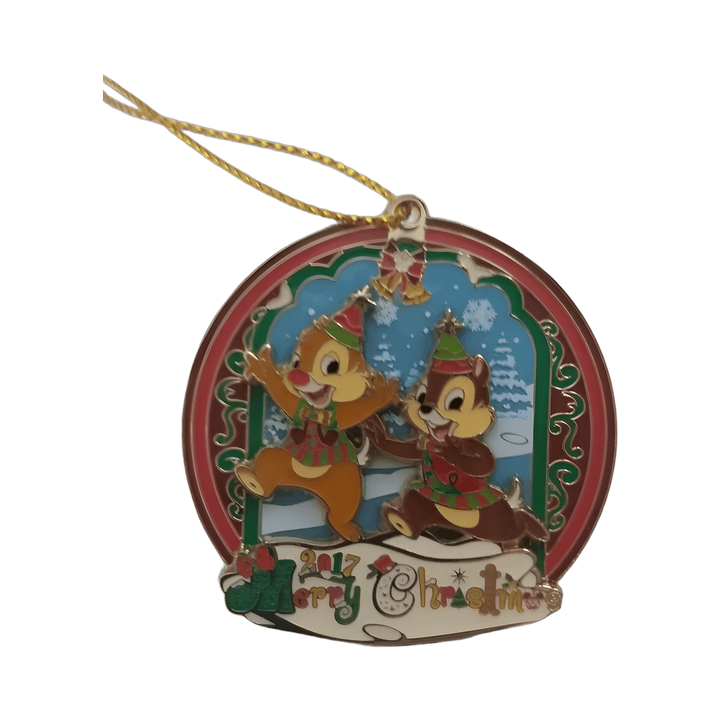 Chip & Dale Holiday Ornament Disney pin