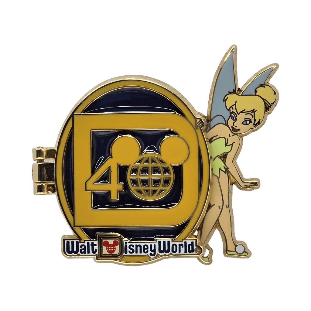 Walt Disney, Tinker Bell - Retro Logo - Hinged Disney pin