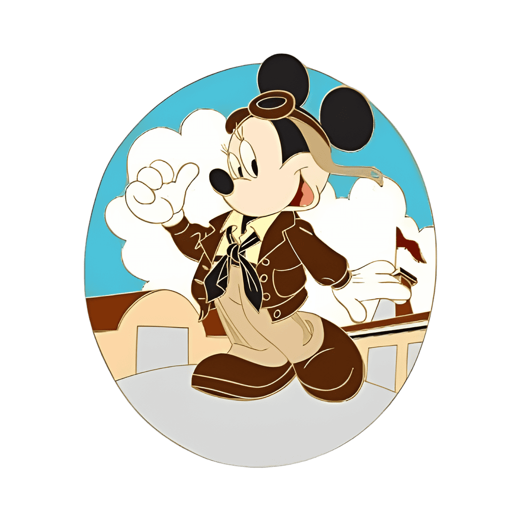 Minnie Mouse as Amelia Earhart Disney pin