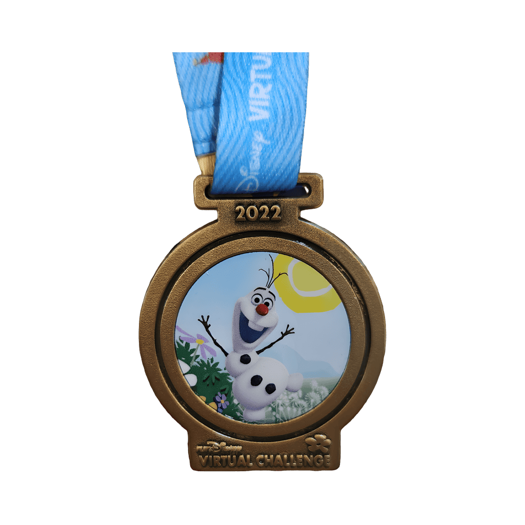 2022 Virtual Challenge — Olaf Medal Disney pin