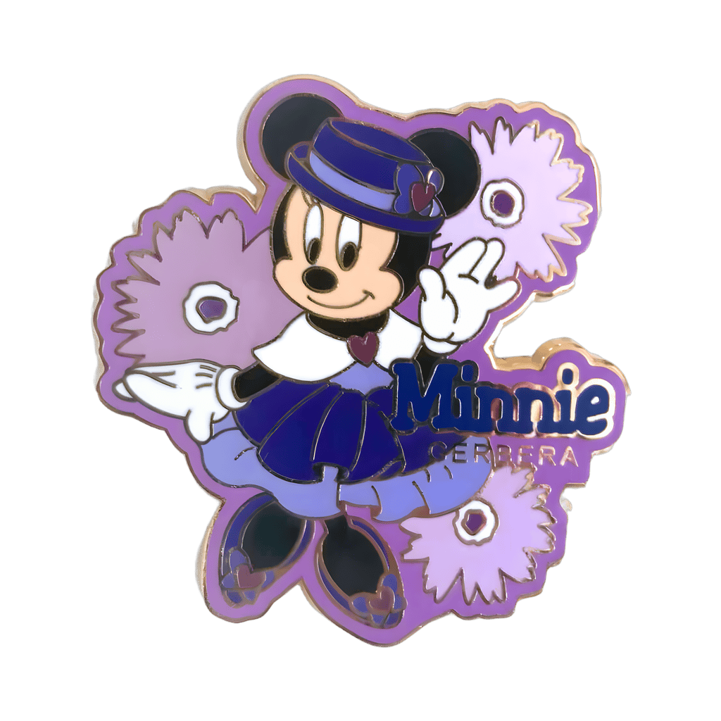 Minnie and Gerbera Disney pin