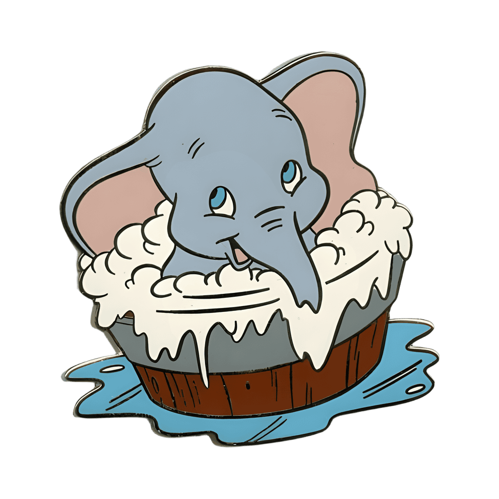 Dumbo in Bathtub Disney pin