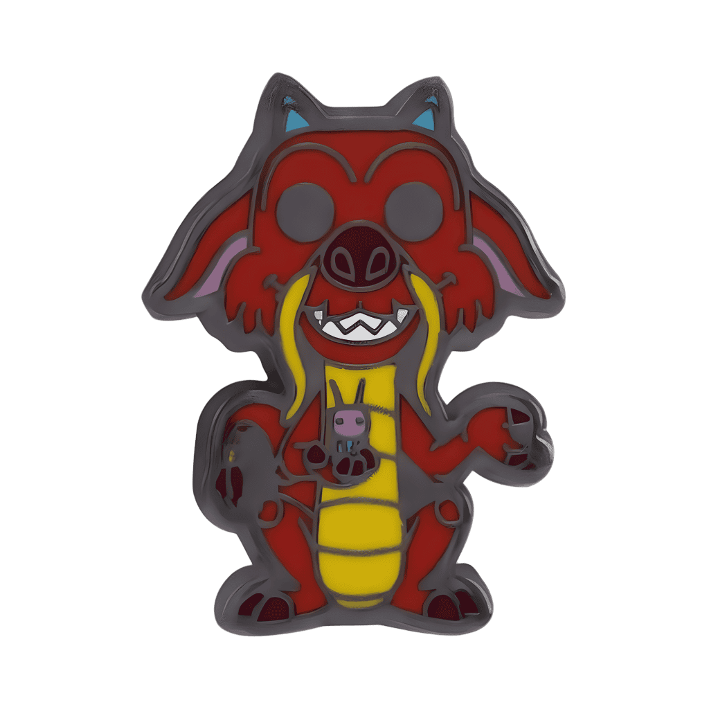 Mushu holding Cri-Kee Disney pin