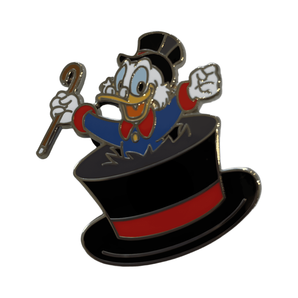Scrooge in Top Hat Disney pin