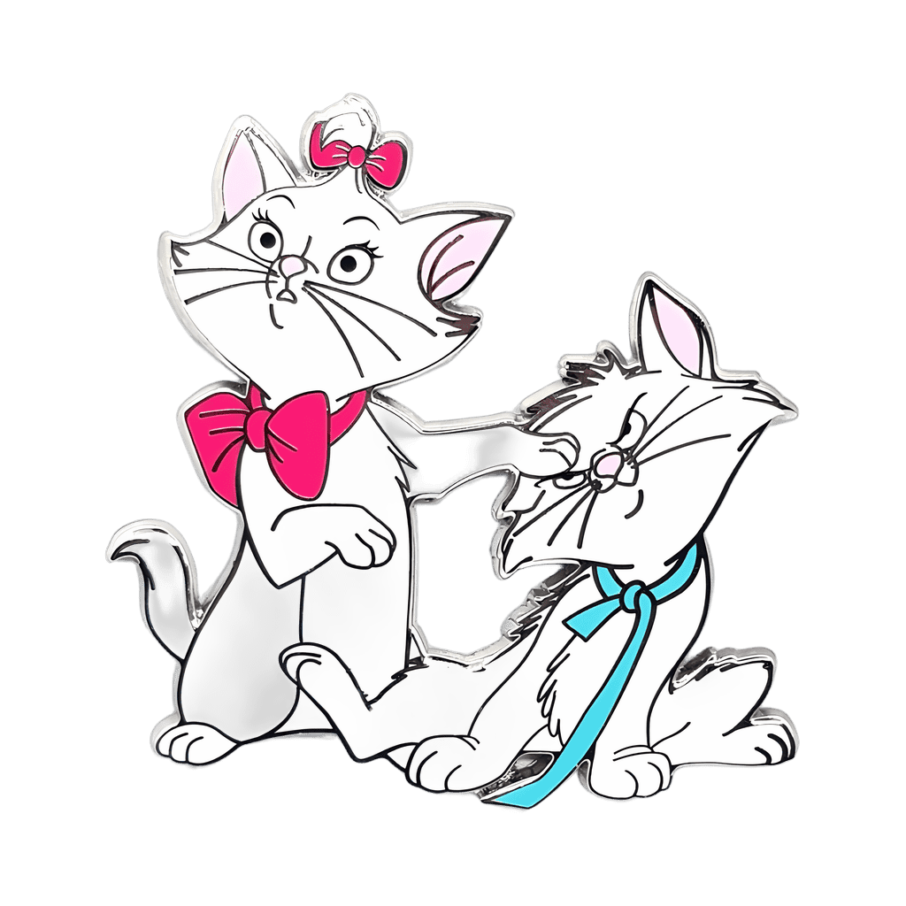 Marie and Toulouse Silver Disney pin