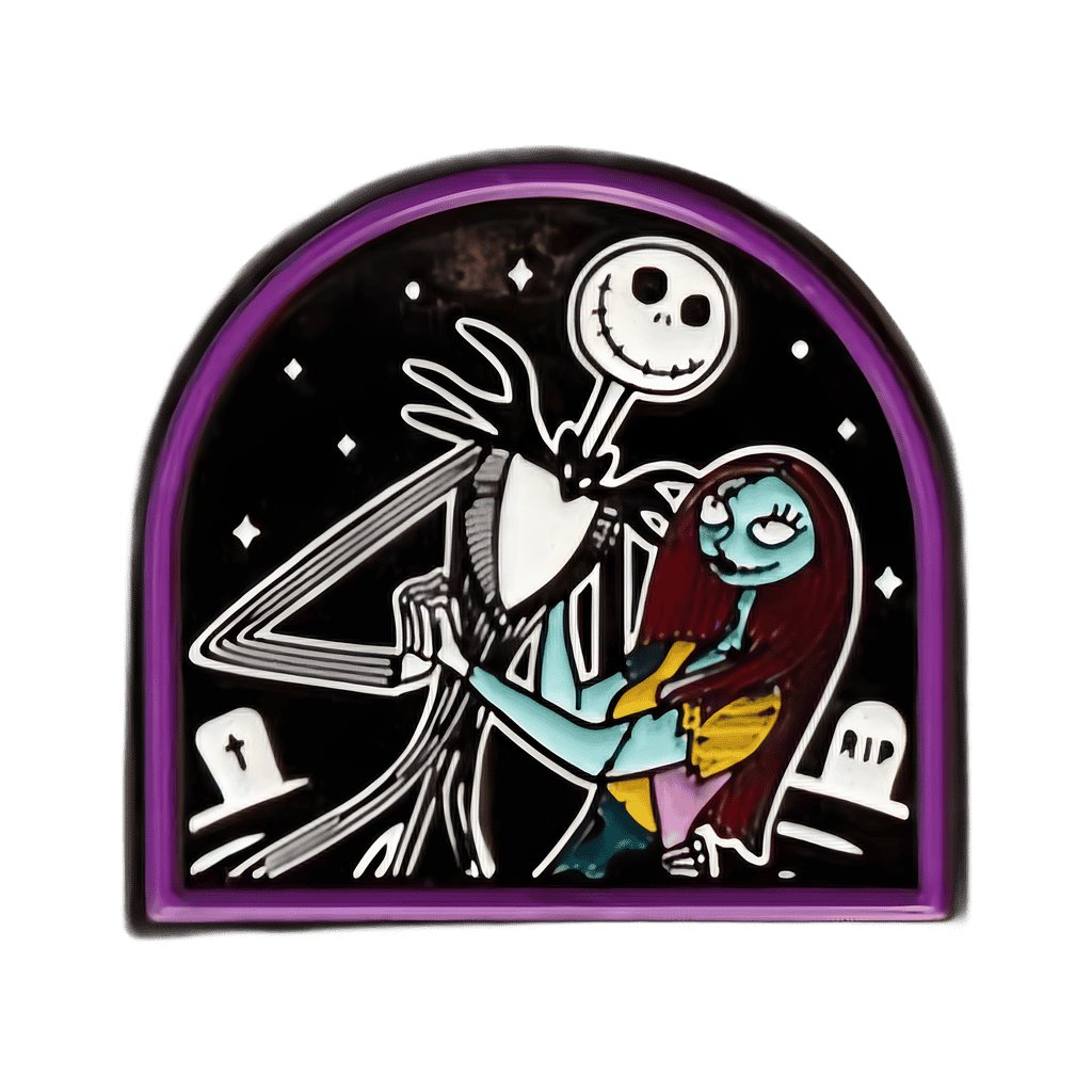 Jack and Sally Dancing in Graveyard Disney pin