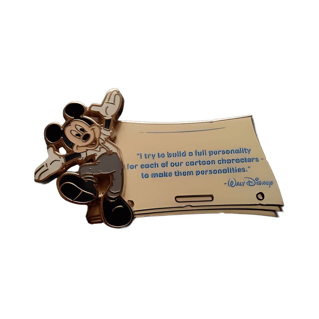 "I try to build..." - Mickey Mouse Disney pin
