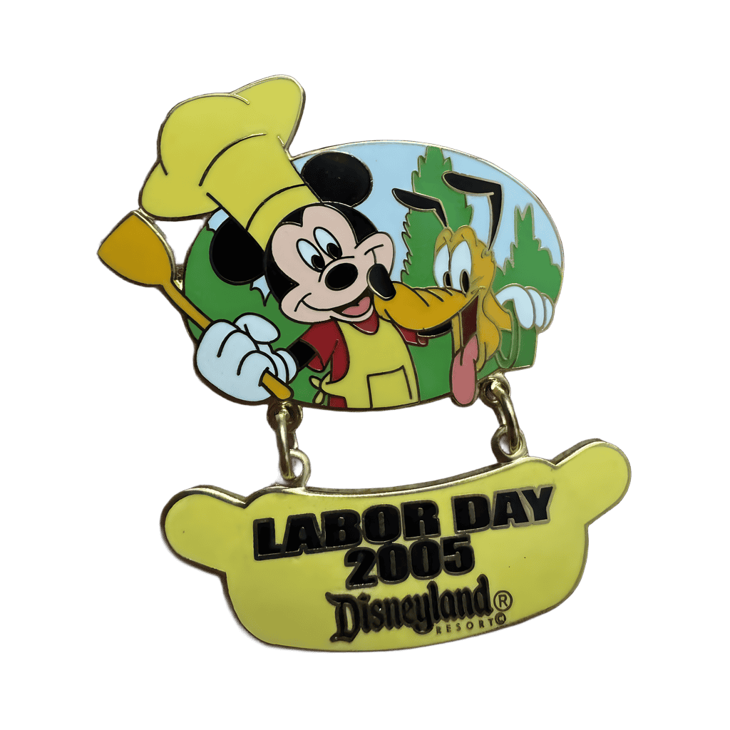 Mickey Mouse and Pluto Grilling - Dangle Disney pin