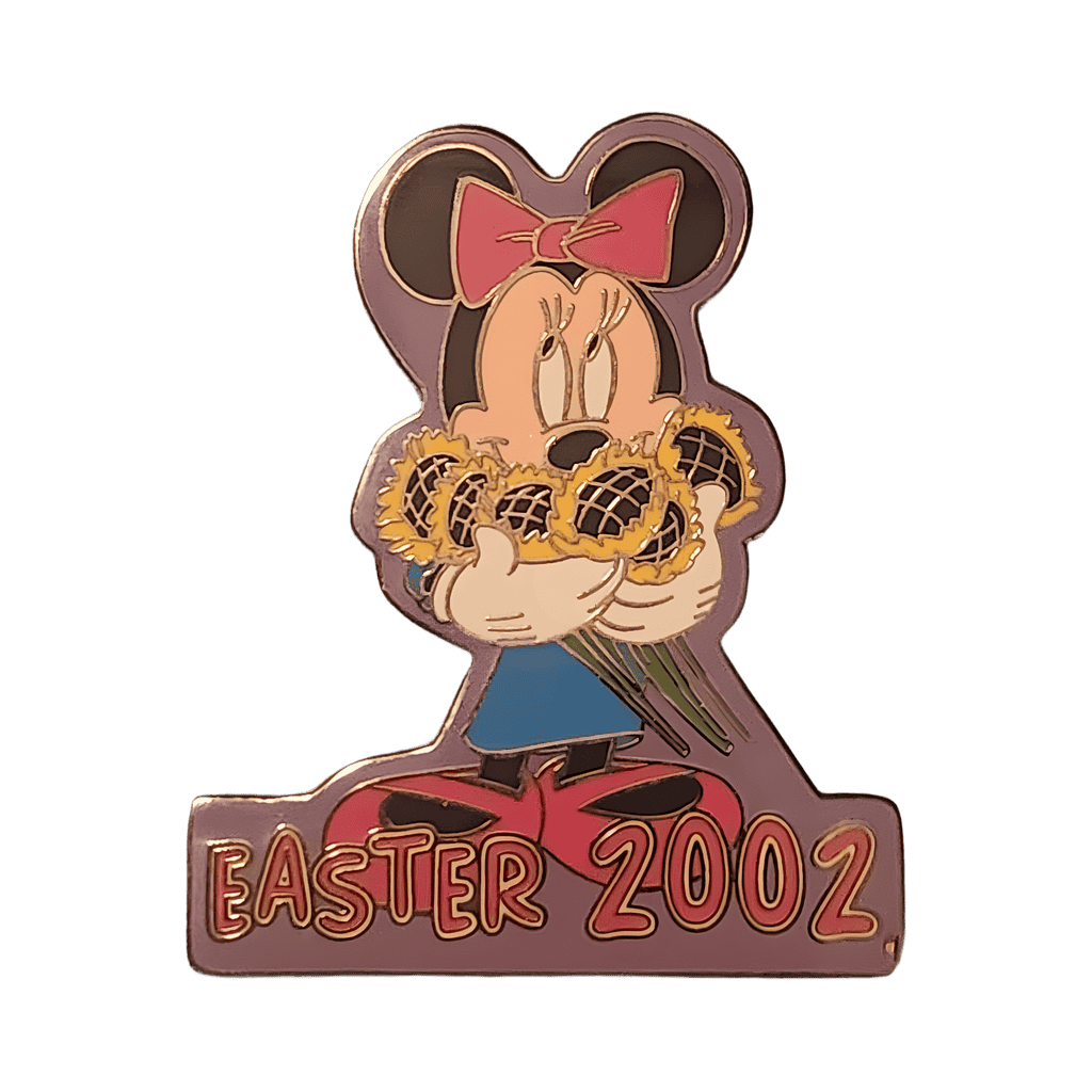 Easter 2002 Minnie Holding Sunflowers Disney pin