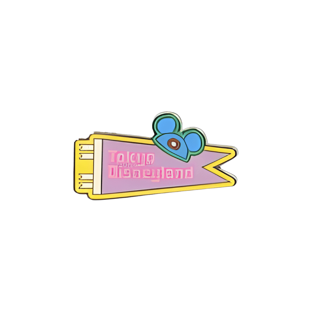 Tokyo Disneyland Pennant Flag Disney pin