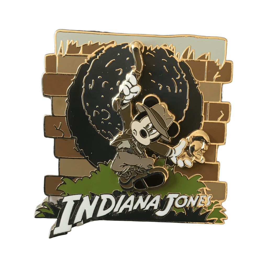 Mickey as Indiana Jones with Golden Idol and Boulder Disney pin