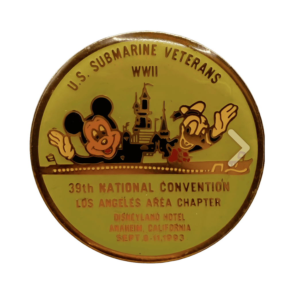 WW2 Submarine Veterans Convention 1993 Disney pin